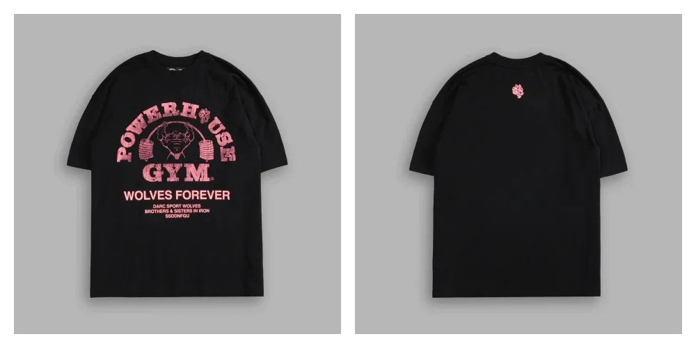 DARC SPORT "PREMIUM" OVERSIZED TEE Black COTTON Men T-Shirts Loose Casual Men Women TShirt Unisex Hip Hop Sports Tee Top US SIZE