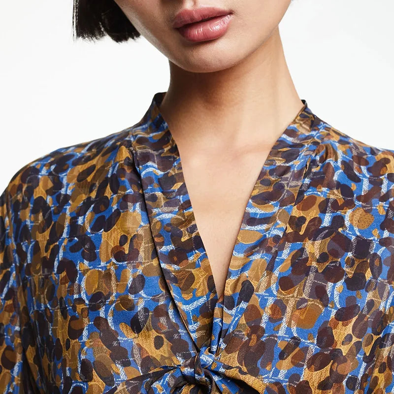 Women's Dress New Popular Fashion Party Long Sleeved Shirt Female Dress Layered Skirt Hem Design Leisure Office Ladies Dress