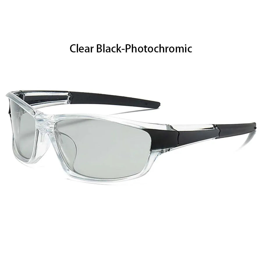 Photochromic Polarized Sports Vintage Sunglasses Men Women Fishing Cycling Driving Mountaineering Chameleon Sun Glasses UV400