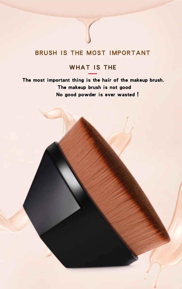 CNKESS New Magic Makeup Brush Liquid Foundation BB Cream No Trace Soft High Density Fiber Hair Easy to Carry Girls Beauty Tools
