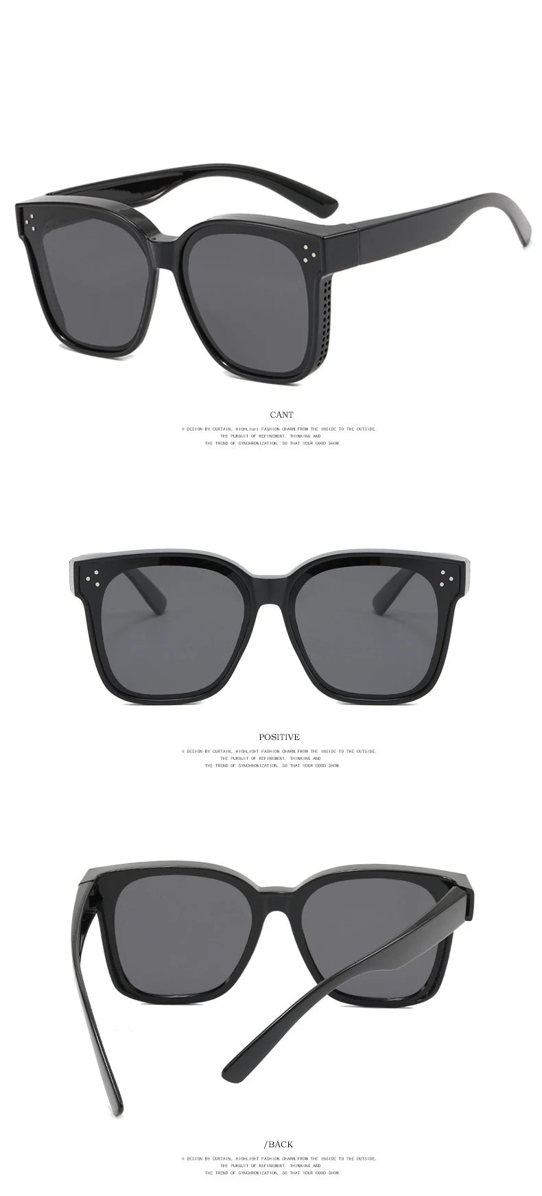 Polarized Sunglasses Men Women Wear Over Myopia Prescription Glasses Fashion Designer Outdoor Fishing Driving Goggles