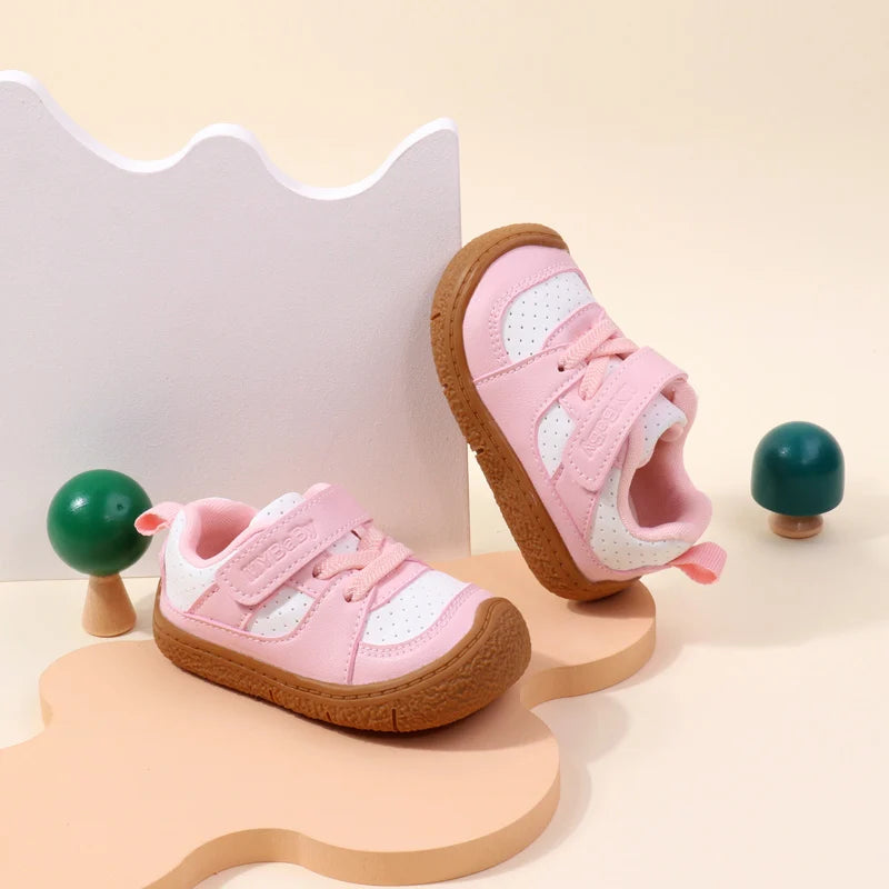 Baby Shoes High Quality Toddler 1-5 Years Rubber Sole Anti-slip Soft PU for Boys and Girls Spring and Autum Style Ooydoor BM06