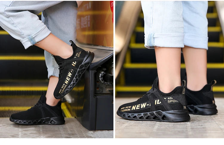 Kids Sports Shoes Boys Children Athletic Sneakers Mesh Lightweight Running Basketball Tennis School Outdoor Casual Shoes ﻿