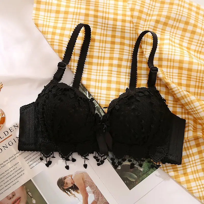 ropa interior femenina Women's Non-Underwire sexy  Bra for women black/white underwear girls lingeries lace beautiful active bra