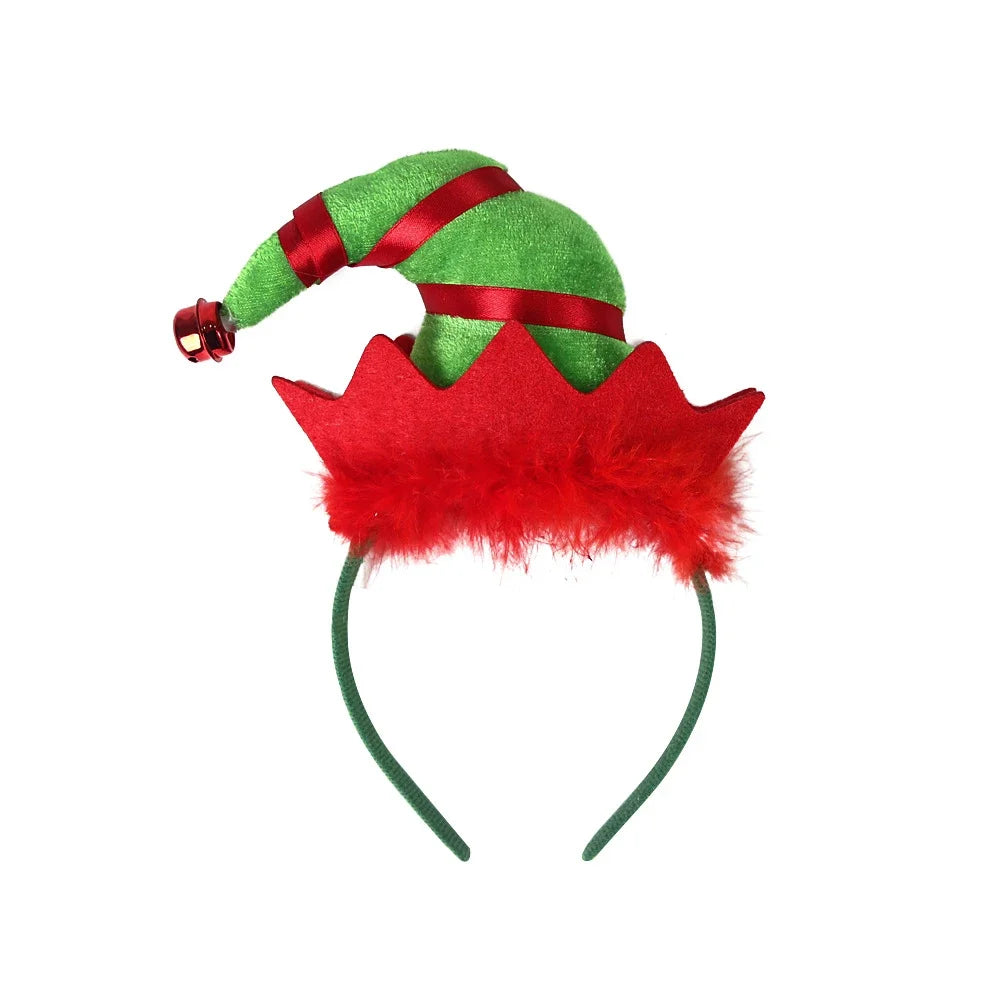 Christmas Cosplay Hair Hoop Merry Christmas Xmas Hat Santa Claus Leg Girl Boys Festival Party Headband Women Men Head Decoration
