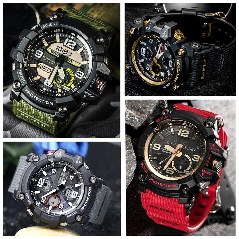 Resin Band for Casio G-SHOCK GG-1000/GWG-100/GSG-100 Mudmaster, Shockproof Watch Strap Replacement Outdoor Sports Accessories
