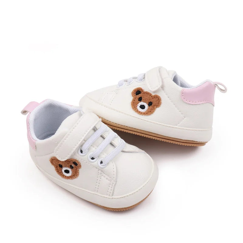 Baby Sneaker 0-9-18 Months Toddler Prewalking Shoes Sport Outdoor Style Spring and Autumn 2024 New Fashion TPR Sole PU BMB3134