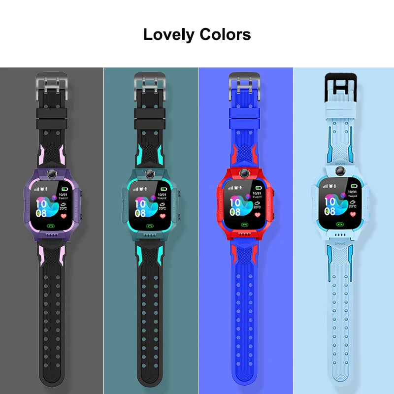 Smart Watch Kids 4g Sim Card SOS Tracker Call Phone Camera Voice Chat Photo Children Smartwatch Camera Boys Girls Birthday Gifts