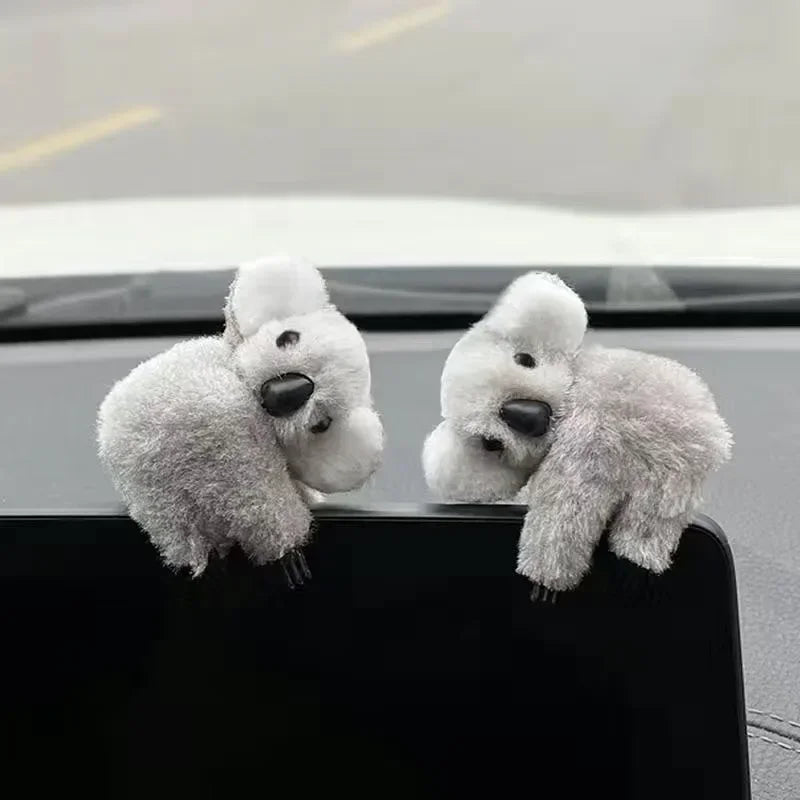 Plush Cute Koala Auto Rearview Mirror Control Screen Decoration.