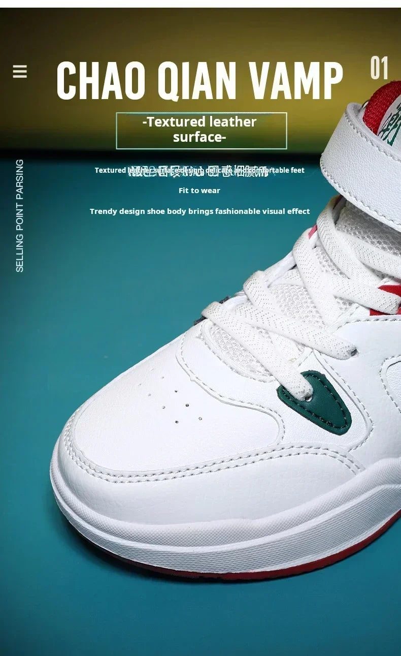 Children Basketball Kids Shoes New Children Sneakers Child Shoes High-Quality Durable Light Breathable Soled Anti-Slip Trainer