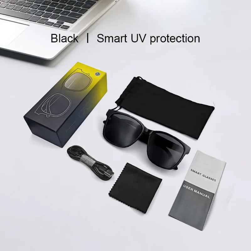 Outdoors Smart Glasses Bluetooth 5.3 Sunglasses Music Making Calls Navigation Protection Uv400 Polarized Lenses Driving Fishing