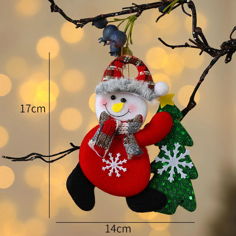 New Year 2025 Christmas Tree Decorations Cute Dolls