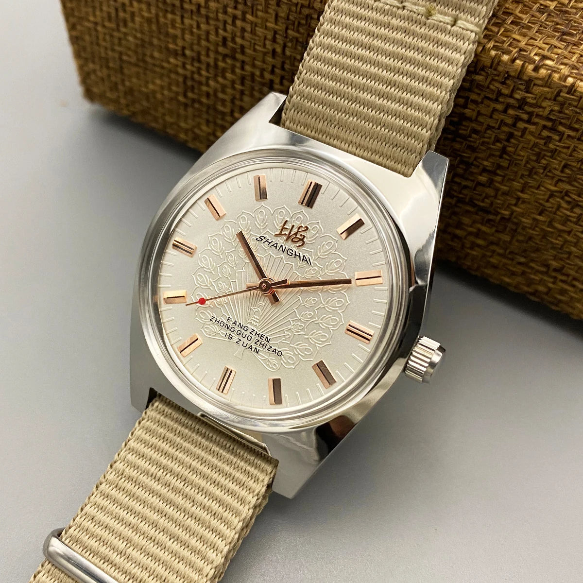 shanghai Mens 36MM Hand-Wind Mechanical Watch 7120 - Stainless Steel Waterproof Bauhaus Design Watch for Men Dropshipping