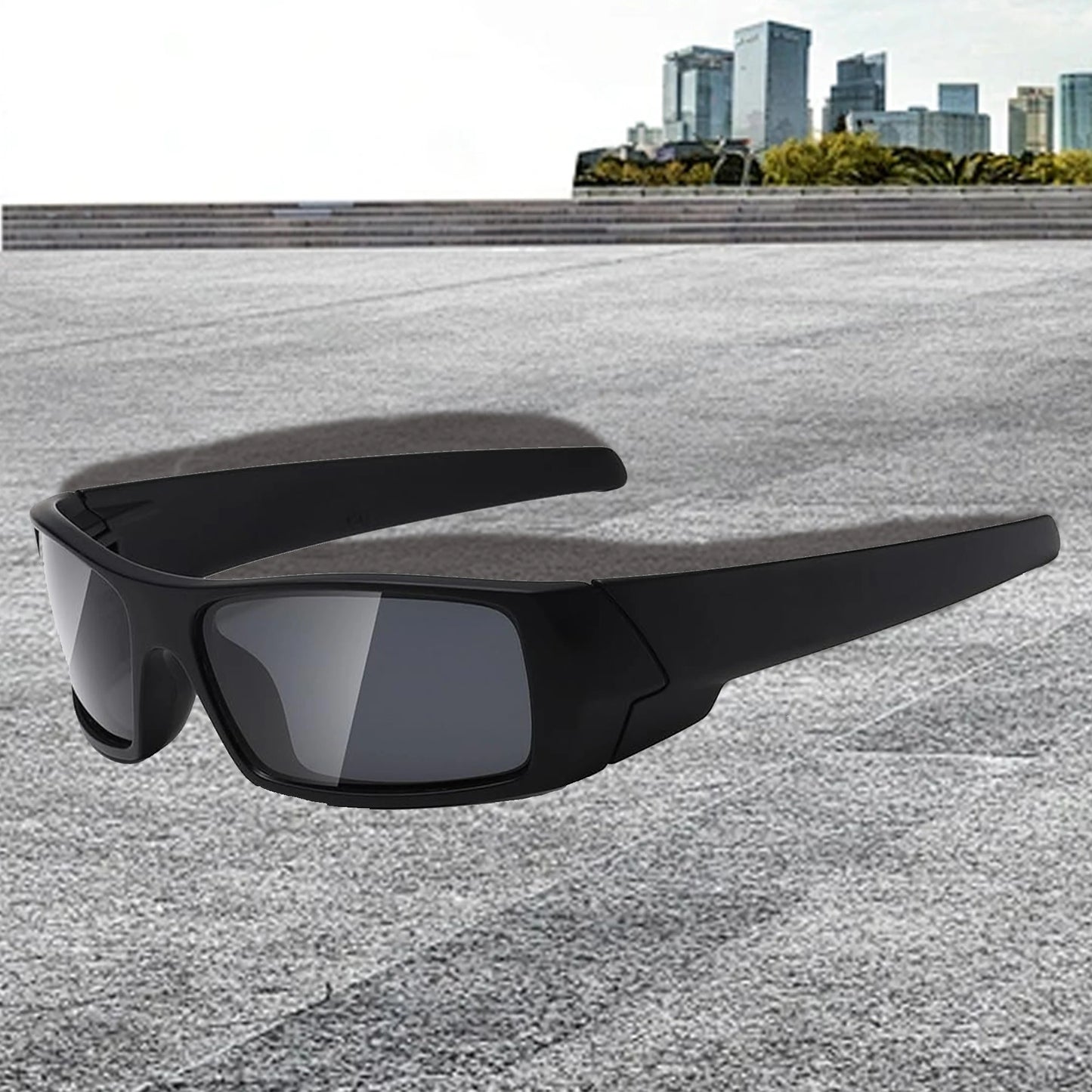 Polarized Sunglasses for Men Womens Sports Men's Sunglasses Trendy Retro Rectangular Wrap Around Vintage UV400 Eye Protection