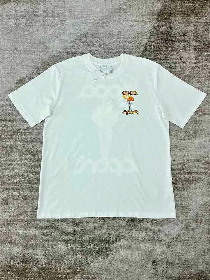 2025 High Quality  Casinoblank Paris Tennis Equipment Print Women Men T shirts Oversized Men Casual Cotton Summer T shirt tees