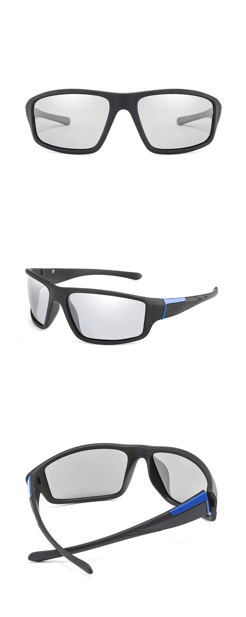 Polarized Sunglasses for Driving: Men's Fashion Square Frame Travel Eyewear