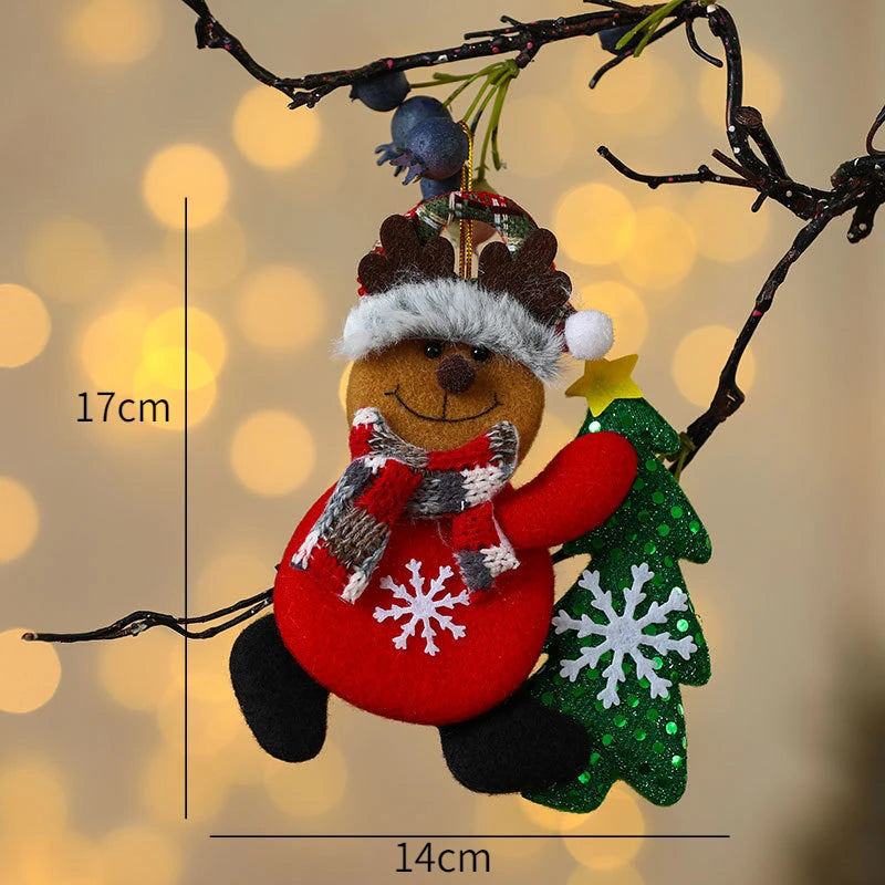 New Year 2025 Christmas Tree Decorations Cute Dolls