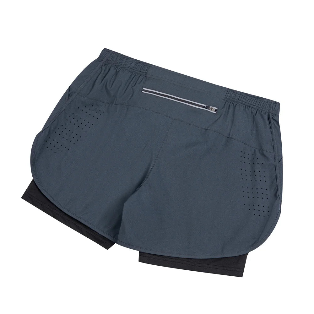 New Men's Running Shorts casual Sports Shorts 2 In 1 Quick Dry Workout Training Fitness Jogging Short Pants Summer Men Shorts