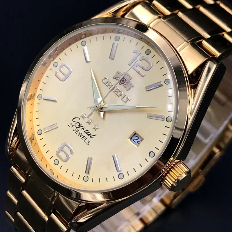 Orient Double Lion Watches High Quality Clock Brand New Top Men's Watch Multi-Function All-Steel Automatic Mechanical Tourbillon