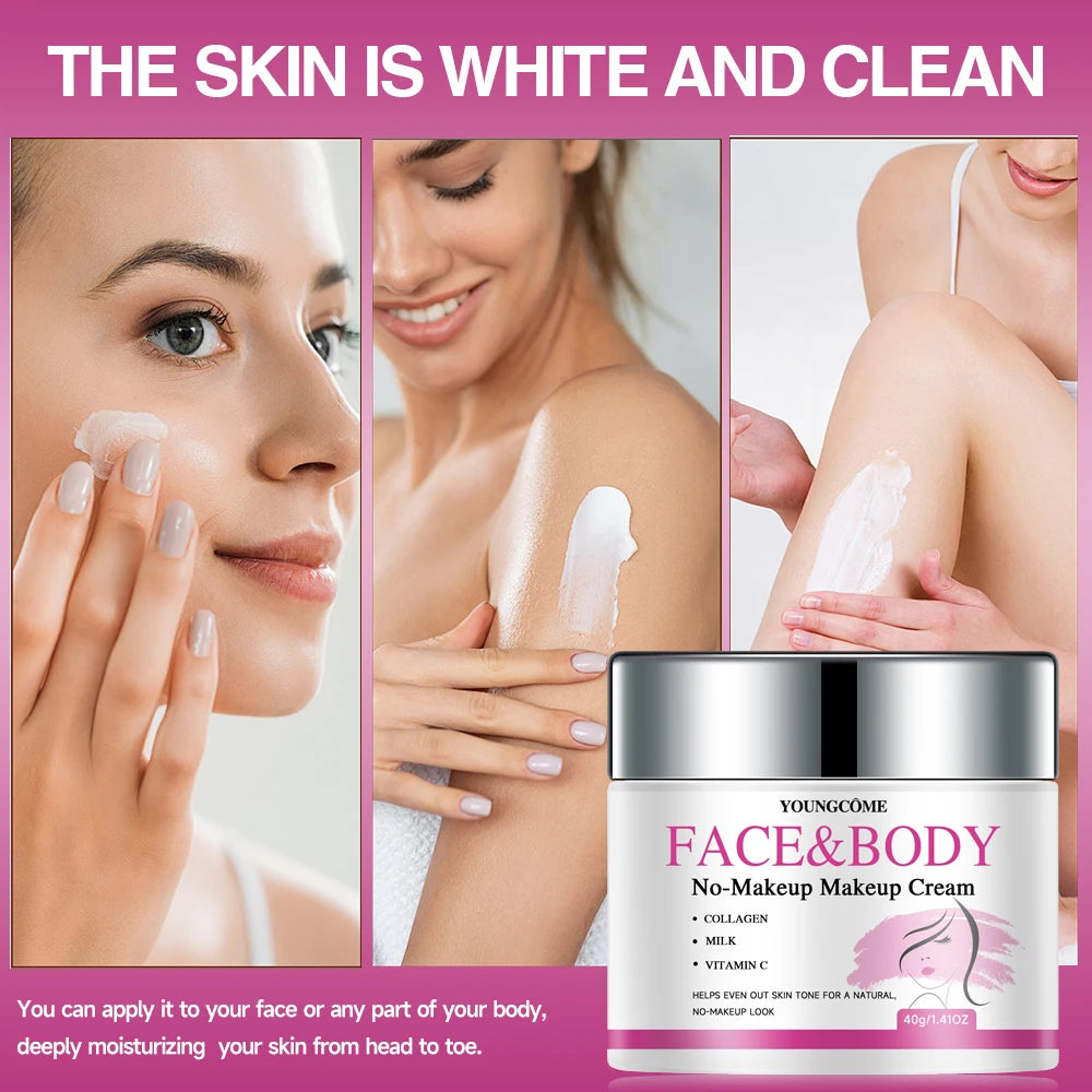 Face Body BB Cream Breathable Concealer Brighten Skin Tone Foundation Whitening Moisturizing Refresh Maquiagem Beauty