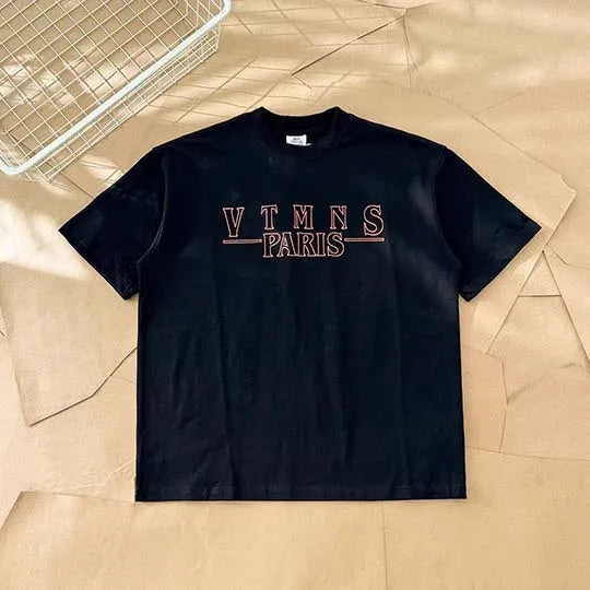 Top Grade LIMITED EDITIONS VT Logo Printed Women Men T shirts Tees Oversized Men Casual Cotton T shirt