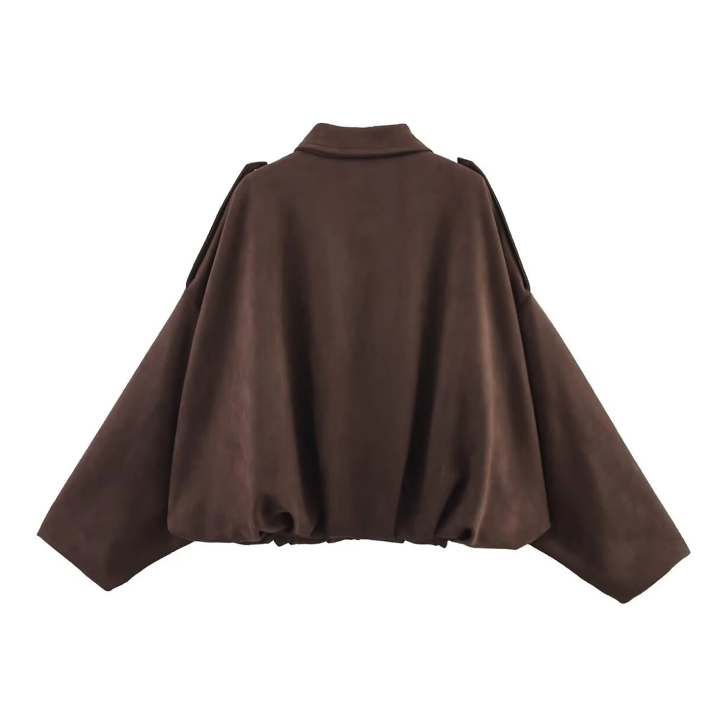 Women's Jacket Fashionable Long Sleeve Zip Up Cropped Coat Autumn Streetwear Cropped Jackets Chic Street Youth Casual Jackets