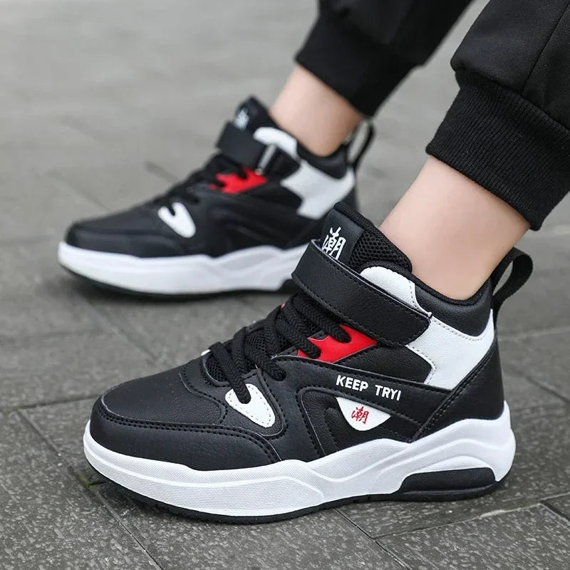 Children Basketball Kids Shoes New Children Sneakers Child Shoes High-Quality Durable Light Breathable Soled Anti-Slip Trainer