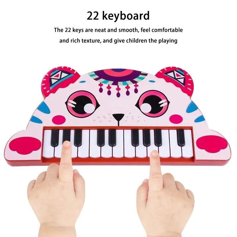 Kids Piano Keyboard Toy Children's Electronic Musical Instrument Multi-Functional Animal Piano Keyboard Early Education Toys
