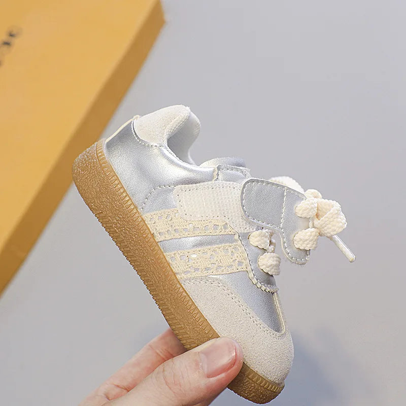 Kids Shoes Toddler Sneakers Children Skateboarding Shoe Designer Grey Color Infant Boys Girls Baby Trainers