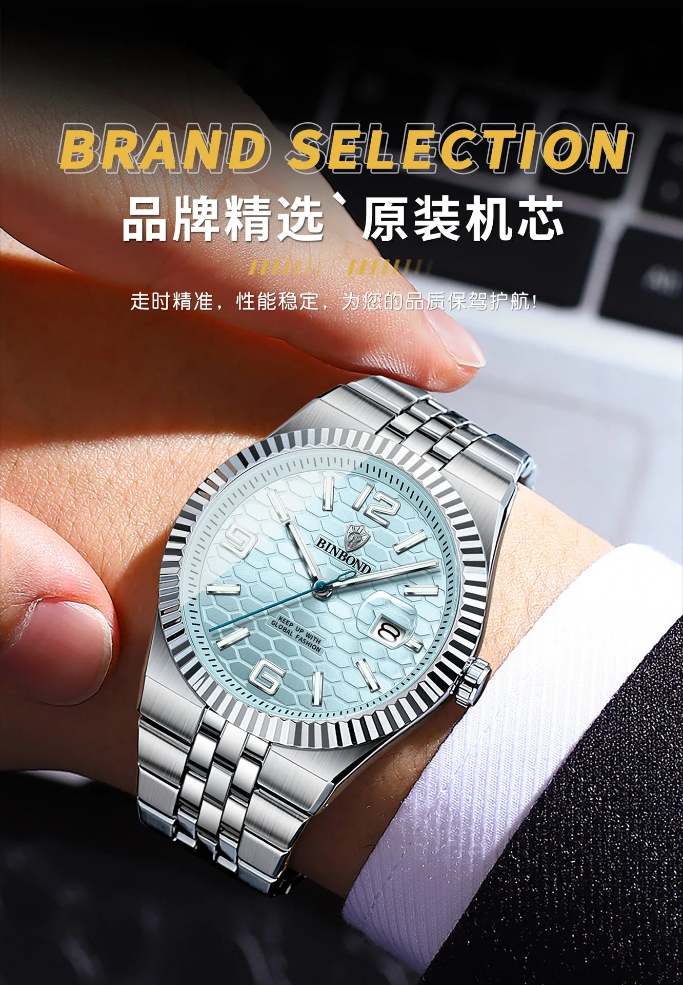 AL-144Authentic high-end men's 2025 new men's concept large dial men's watch Luxury gift men's wristwatch