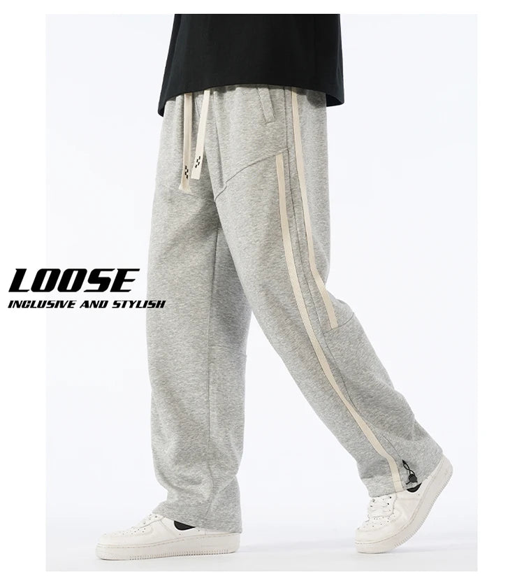 Big Tall Men Pants 200 Cm 190cm Extra Long Length Trouser Male  Straight Leg Sweatpants Winter Autumn Fleece Warm Lengthen 120cm