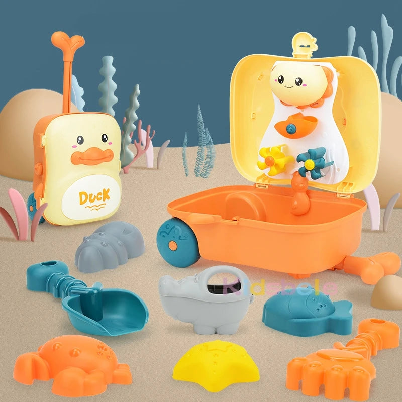 Kids Beach Toys Baby Beach Play Toys Sandbox Kit Summer Toys Beach Accessories Sand Water Game Tools Bath Toy For Baby