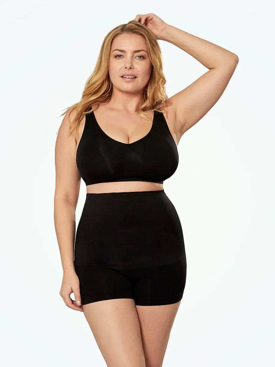 Women High Waist Shaper Shorts Belly Control Body Slimming Control Shapewear Silicone Non-Slip Lingerie Waist Trainer BoyShorts