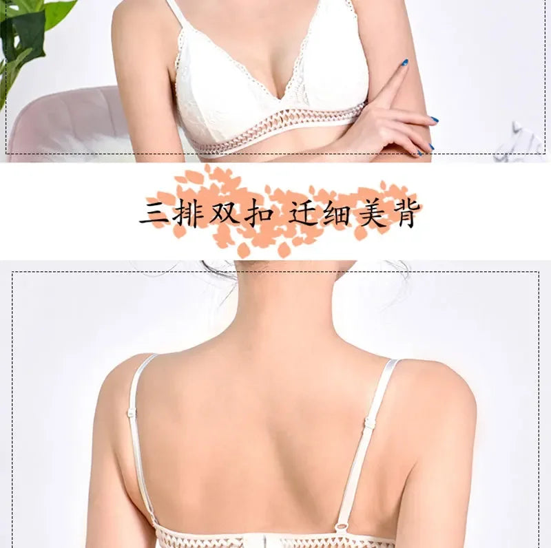 Women Bras Comfort Sport Bralette Underwear Sexy Seamless Lingerie Lace Backless Push Up Bra Corsets Top with Cups Ropa Mujer