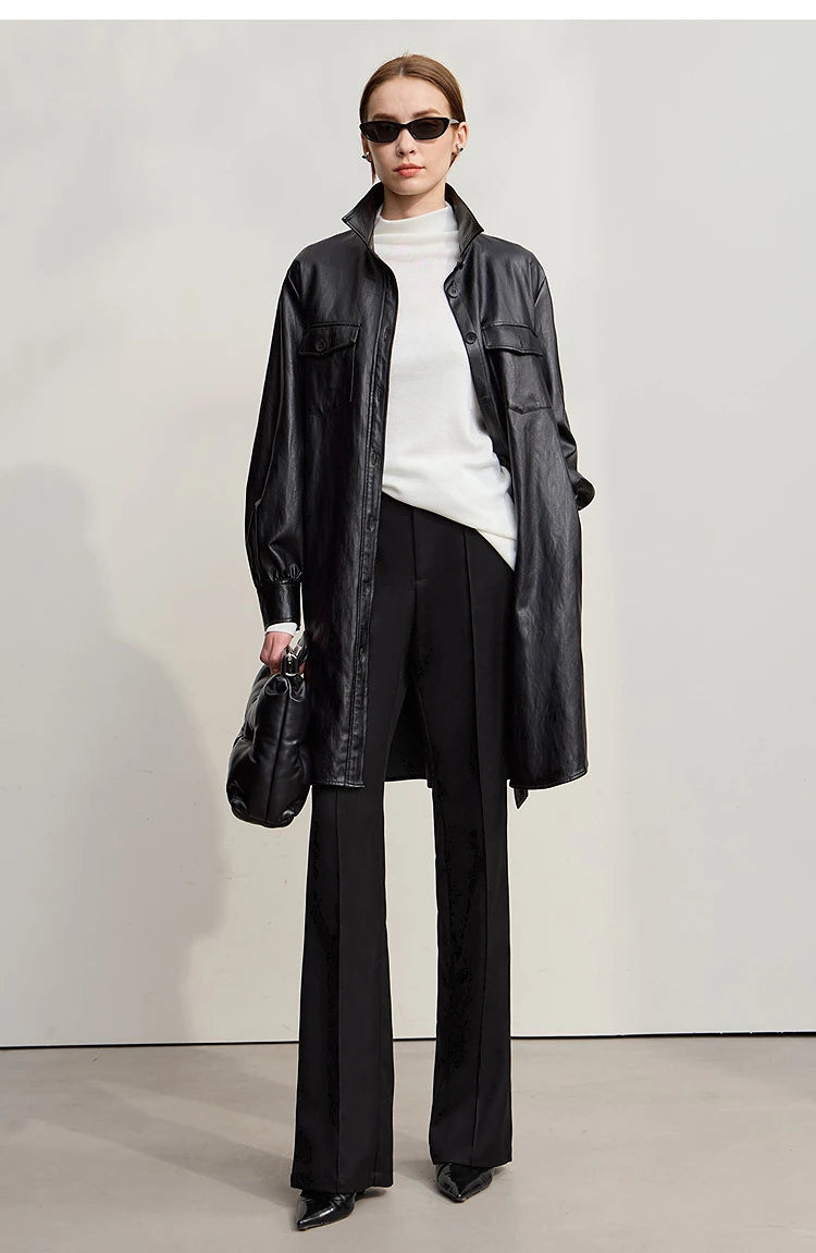 Amii Minimalist Women Pants 2025 Winter New Commuting Versatile Woman Clothes Casual Solid Color Straight Trousers 12544139