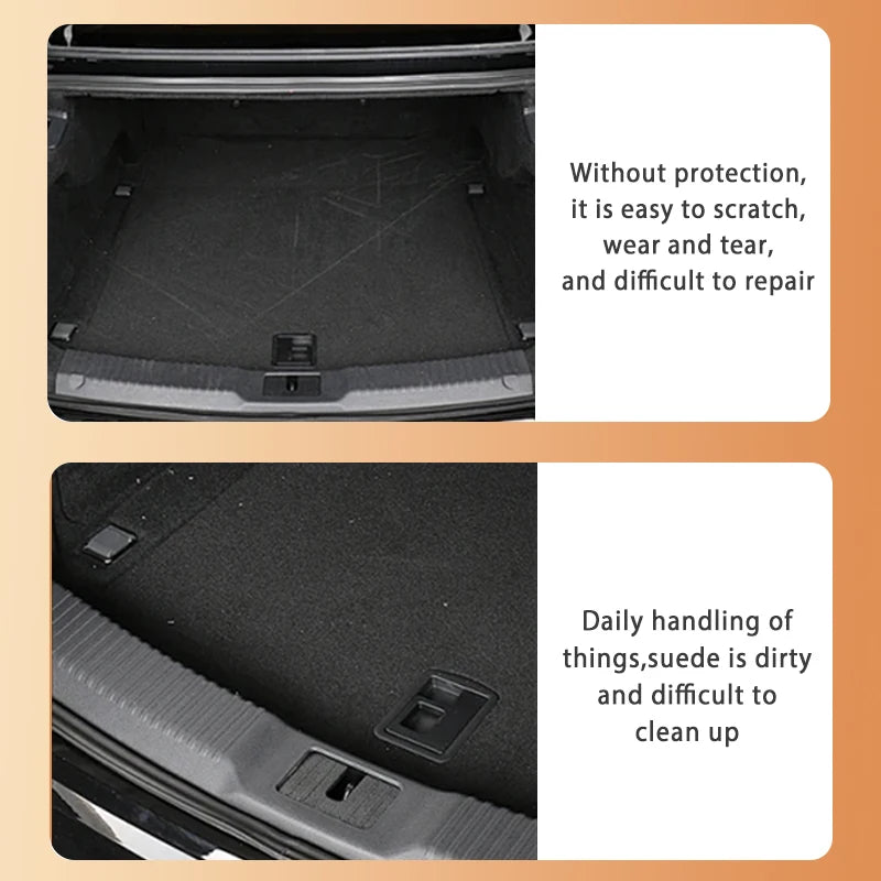 Universal Car Trunk Carpets Rear Rugs Auto Accessories Interior Products Covers Parts Waterproof Automobiles Custom Replacement