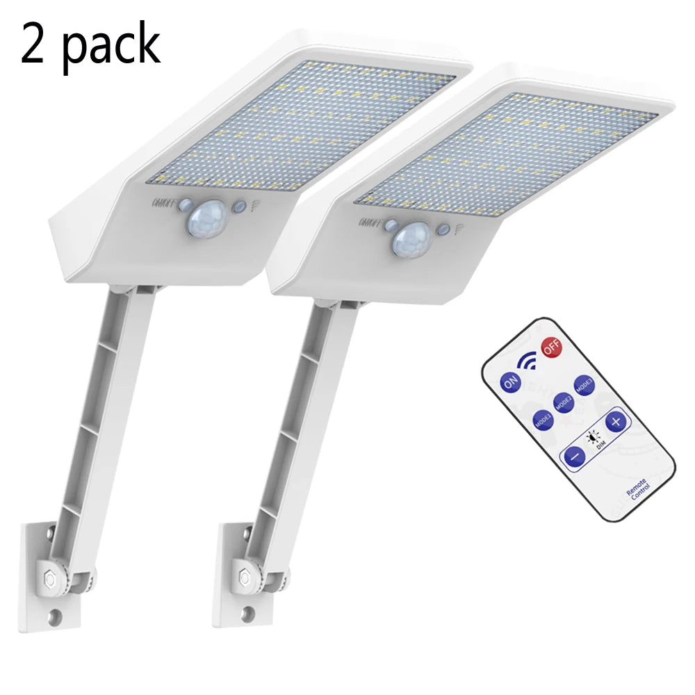 Solar Street Lights Outdoor Solar Lamp With Motion Sensor Security Lighting for Garden Patio Path Yard 3 Light Mode Waterproof