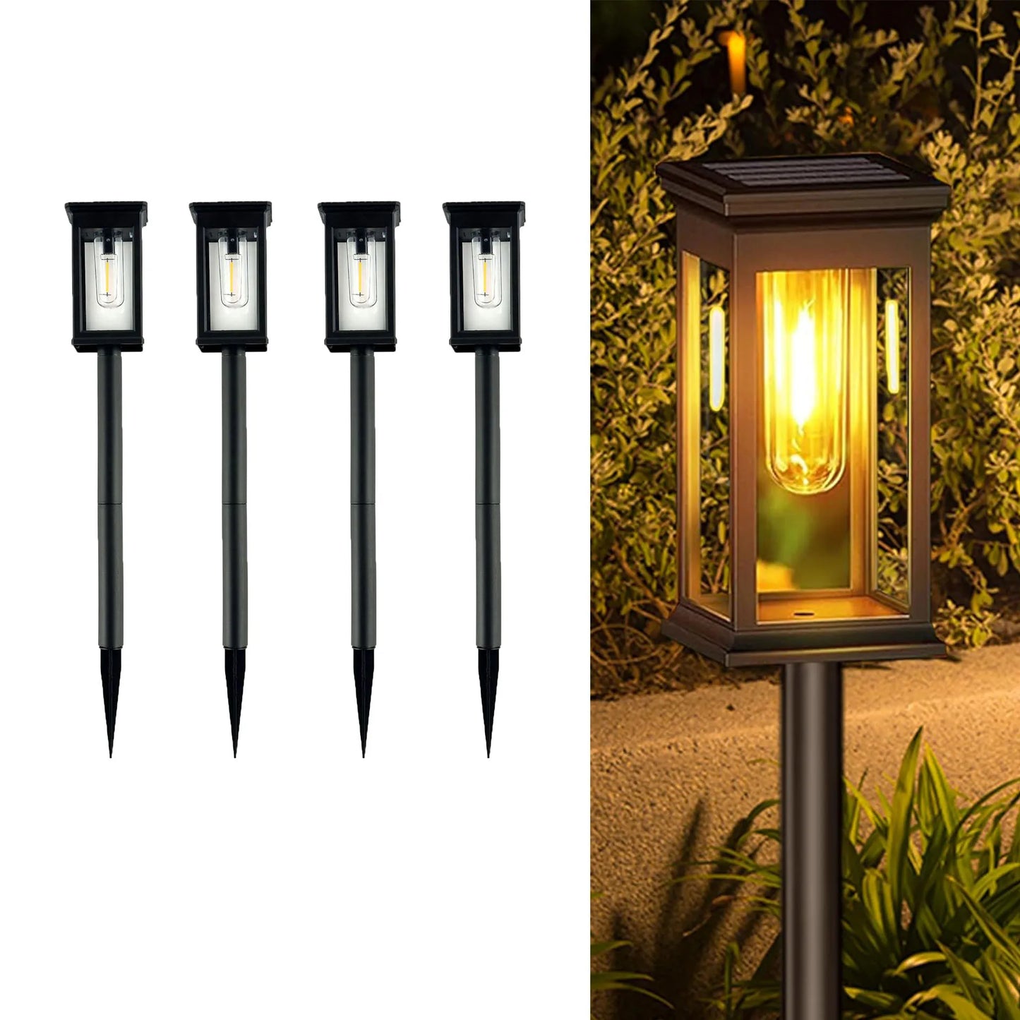 Outdoor Solar Street Lights Courtyard Lawns Walking Paths Lane Decorations Garden Paths Terraces Landscape Lighting