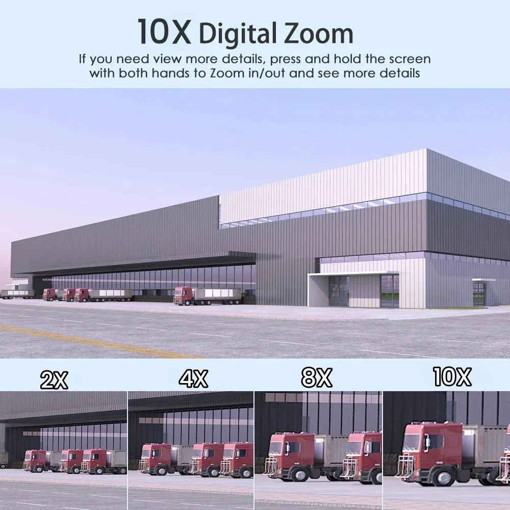 Home Surveillance Cameras 15MP 4GSim Card Triple Lenses Triple Screens 360 Video Monitor Night Vision Camera Security Protection