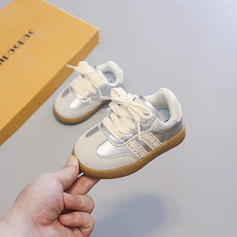 Kids Shoes Toddler Sneakers Children Skateboarding Shoe Designer Grey Color Infant Boys Girls Baby Trainers