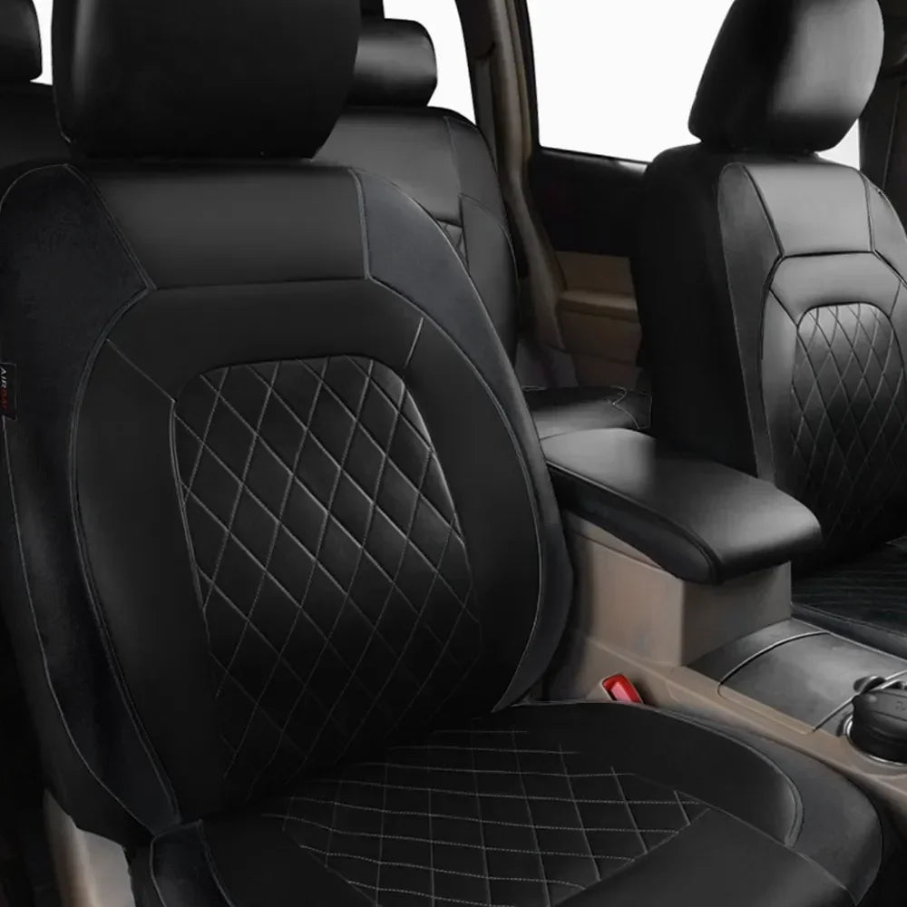 Universal Car Seat Cover PU Leather Car Seat Cushion Full Surround Protective Pad Fits Car Suv Pickup Truck Seat Accessories