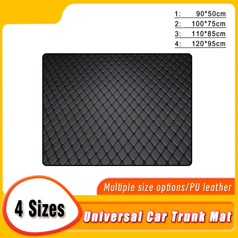 Universal Car Trunk Carpets Rear Rugs Auto Accessories Interior Products Covers Parts Waterproof Automobiles Custom Replacement
