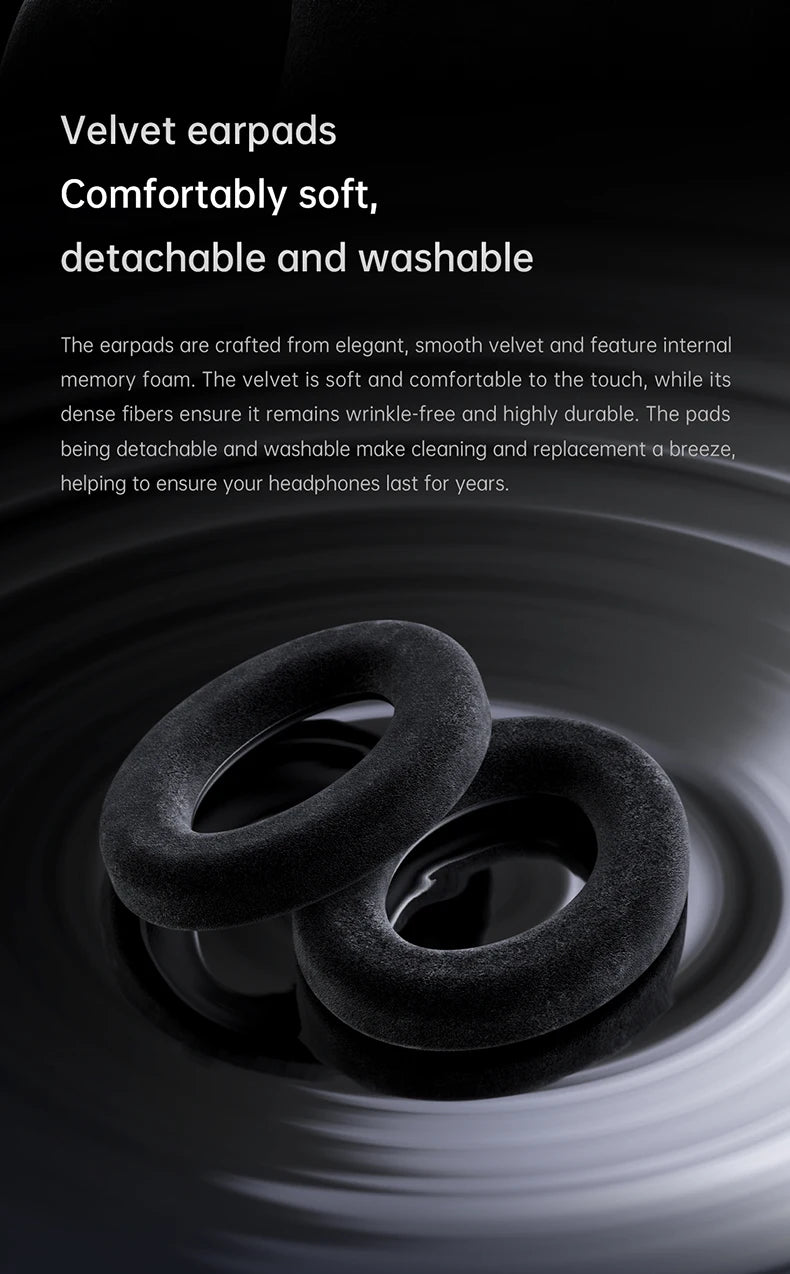 FiiO JT3 Over-Ear Open-Back Headphones, 50mm Dynamic Driver, PEK+PU Composite Diaphragm, Detachable 3.5mm Cable with Mic