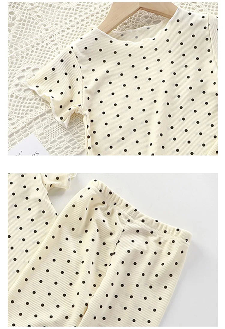 0-4 years old baby clothes summer floral girls short-sleeved T-shirt trousers suit casual outing children's suit