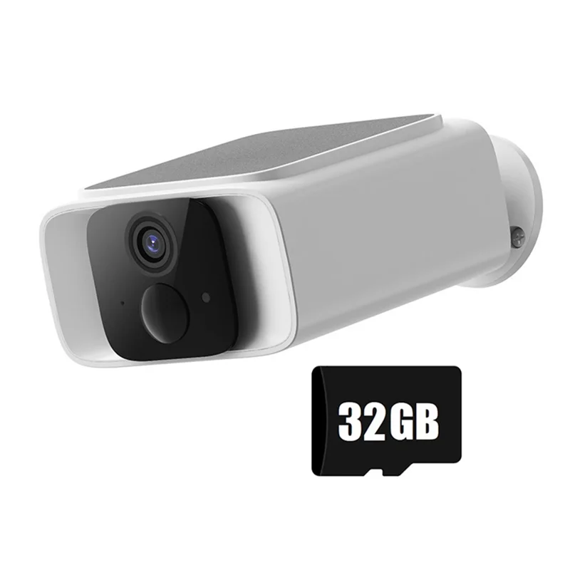 ABGI-Home Security Solar Camera 4G TUYA 1080P 32G Outdoor Surveillance Camera PIR Detection Color Night Vision Built-In Battery
