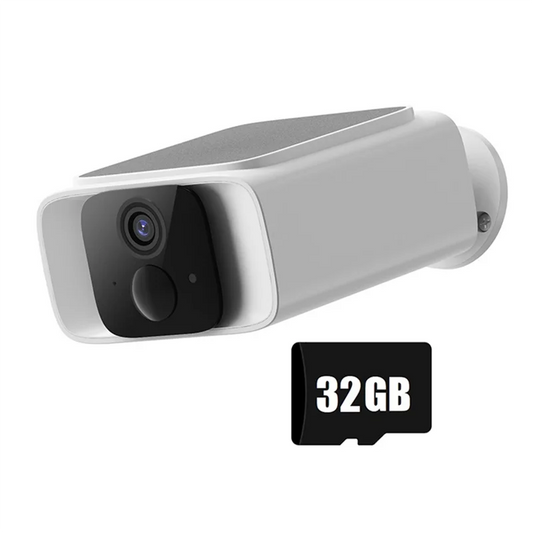 ABGI-Home Security Solar Camera 4G TUYA 1080P 32G Outdoor Surveillance Camera PIR Detection Color Night Vision Built-In Battery