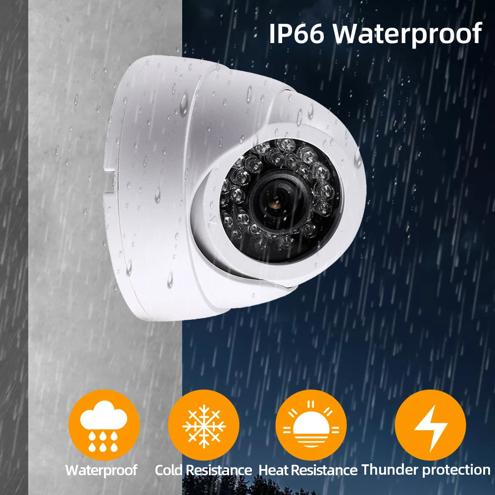 Outdoor Analog CCTV Video Surveillance Cameras Outside Waterproof HD 5MP AHD Home Camera with Motion Sensor Night Vision Cam 2MP