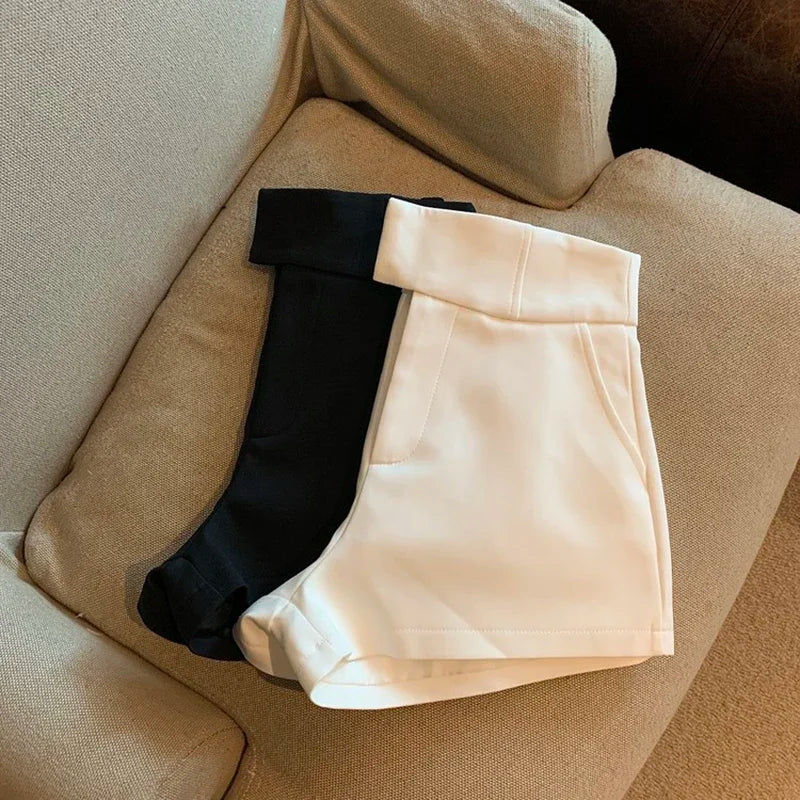 Women Shorts Black Shorts Women Harajuku Elegance High Waisted Shorts A Line Slim Casual Hot Girl Straight Pants Sexy