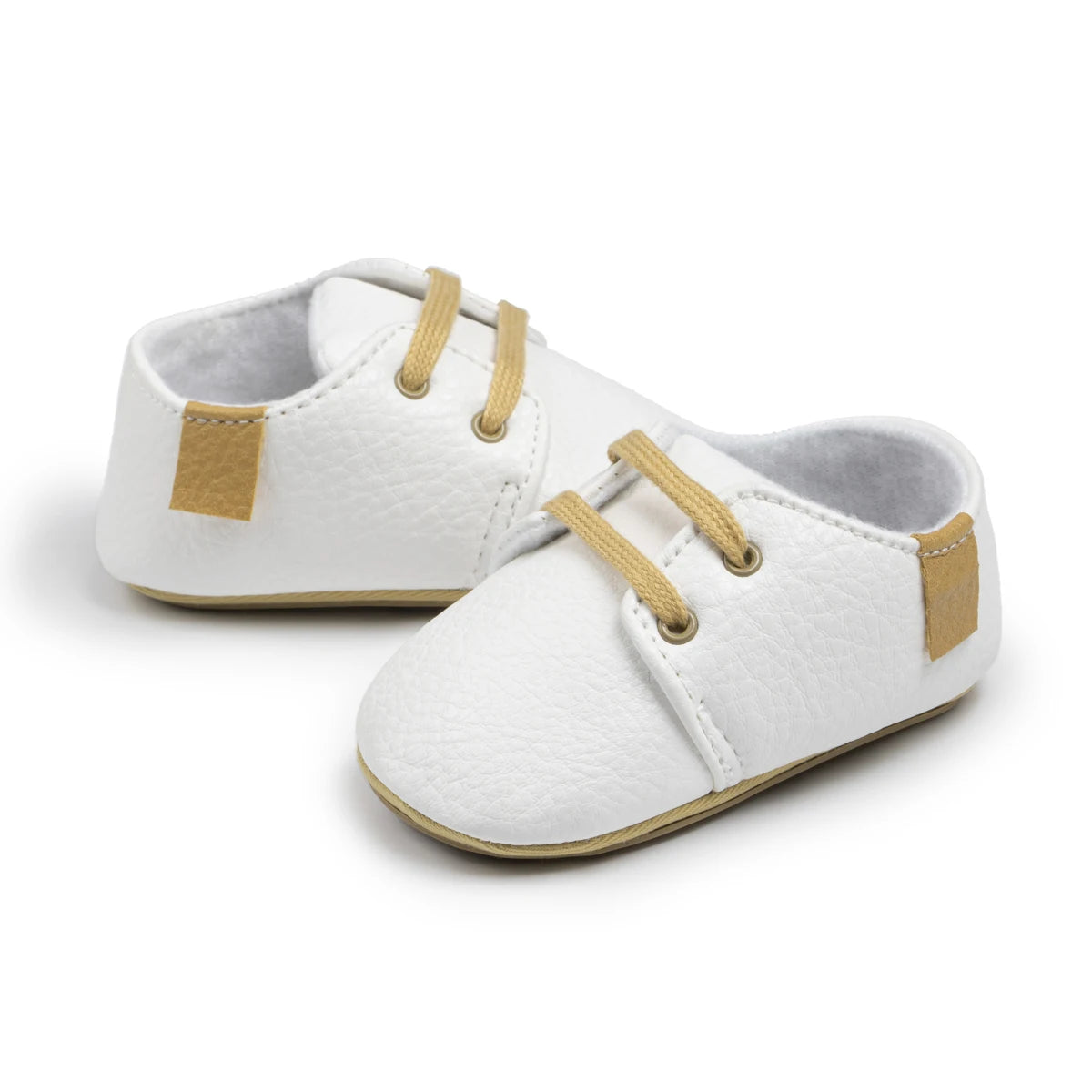 KIDSUN Toddler Baby Shoes Boys Girls Ankle Sneakers Soft Anti-Slip Sole PU Leather Moccasins Infant Newborn Prewalker First