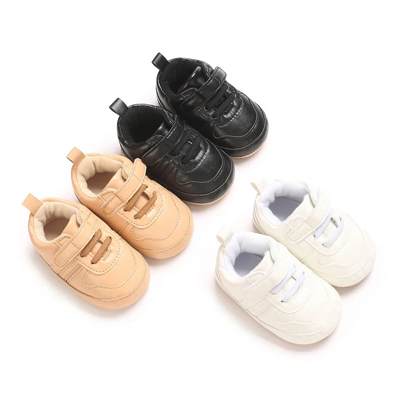 Baby Shoes 0-1 Year Old Baby Shoes Soft Cloth Sole Anti Slip Learning Shoes For Toddlers White Shoes For Sports Shoes